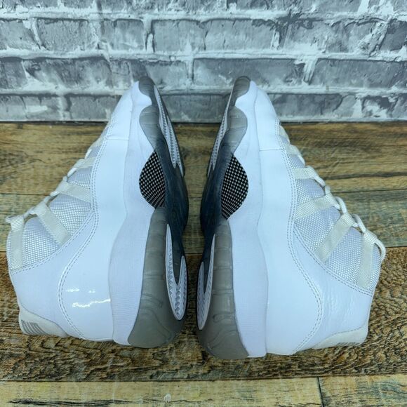 Nike Air Jordan 11 Retro GS Silver White Anniversary 378038-101 Youth Size 4.5Y - Picture 9 of 10